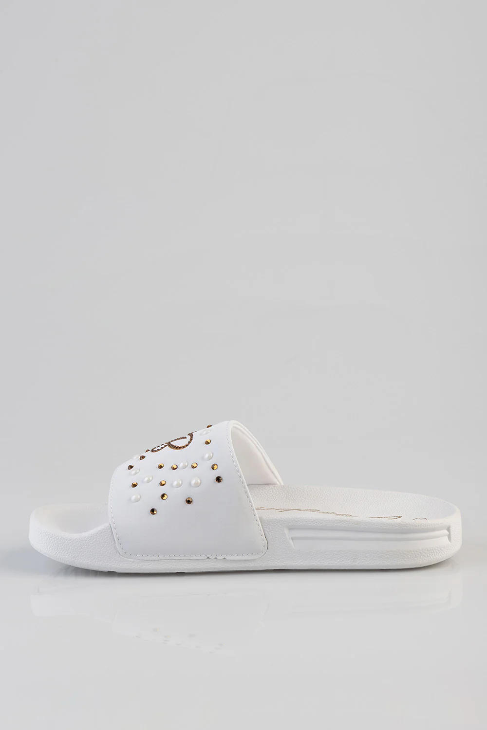 Paula Embroidered Slide - White - Image 4