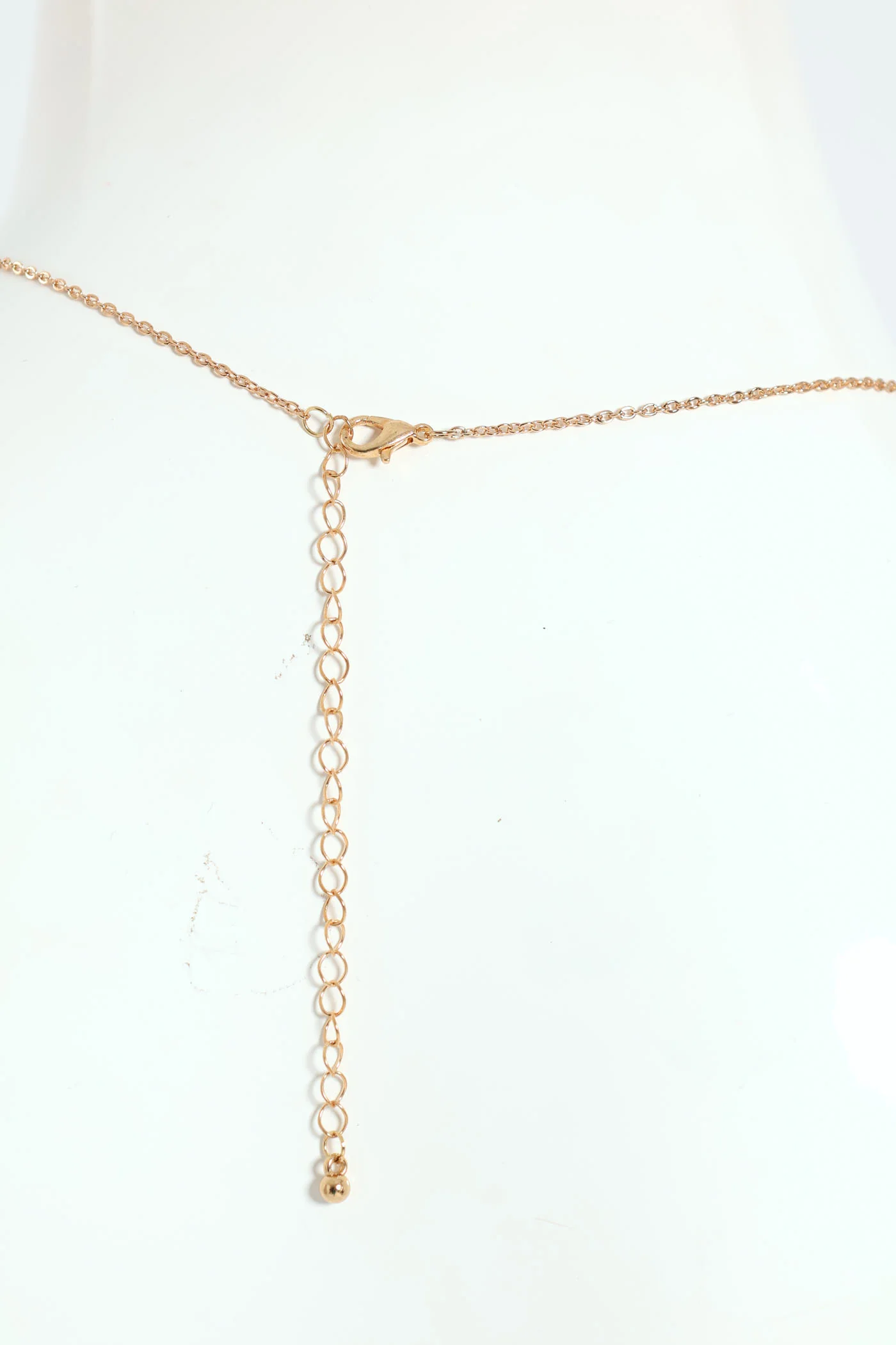 Pearl Heart Pendant Necklace - Gold - Image 3