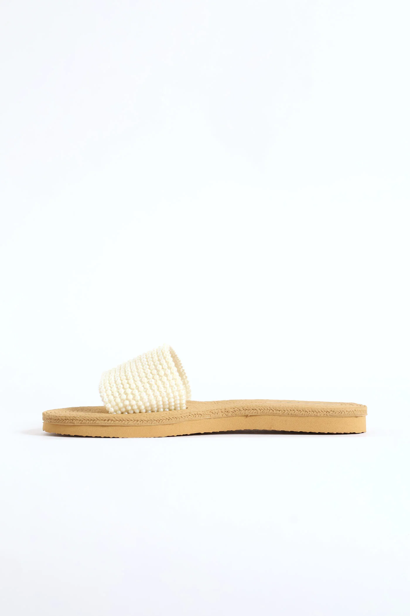 Pearl Upper Mule Sandal - Off White - Image 4