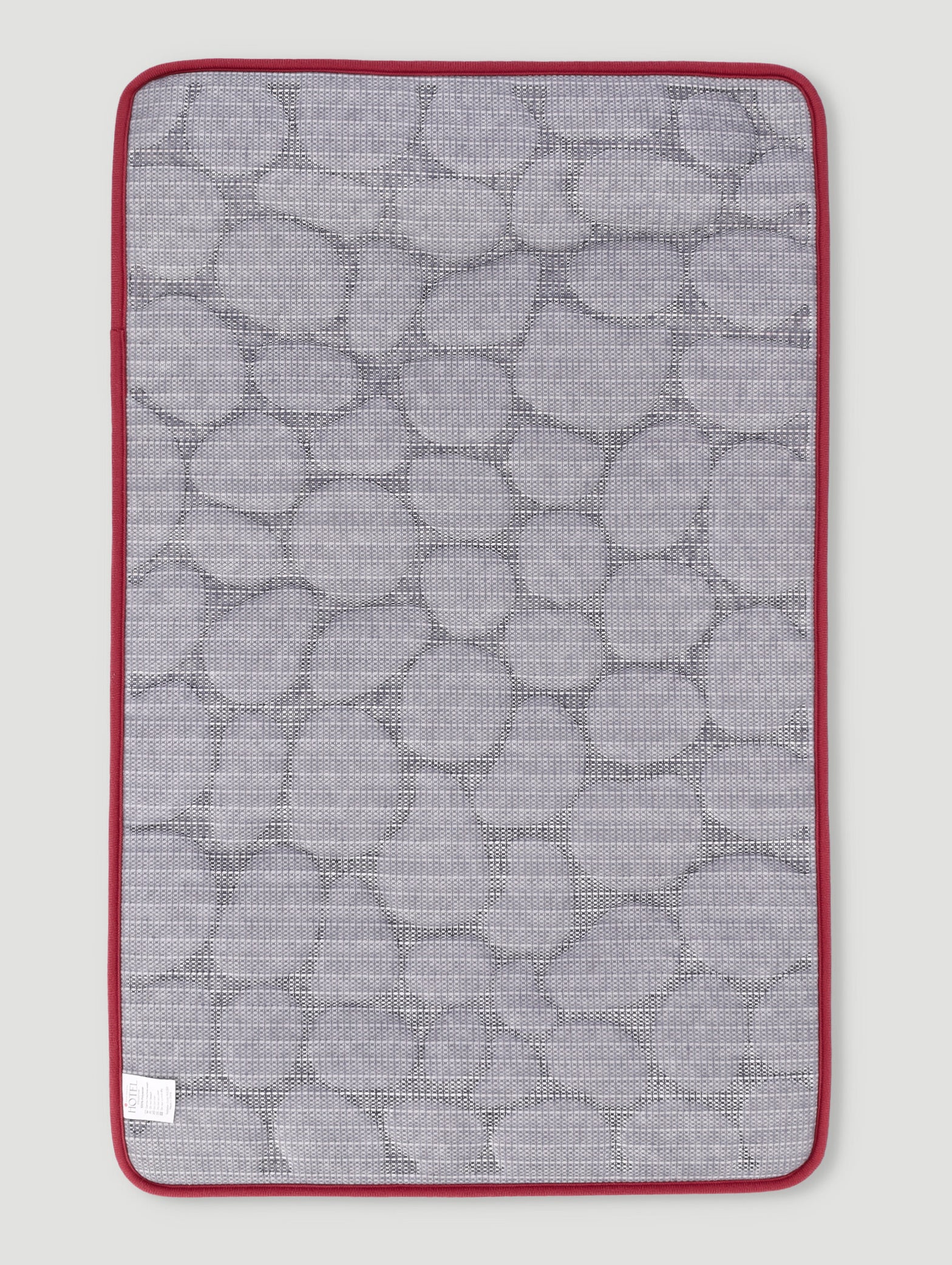 Pebble Memory Foam Bath Mat - Rose - Image 2