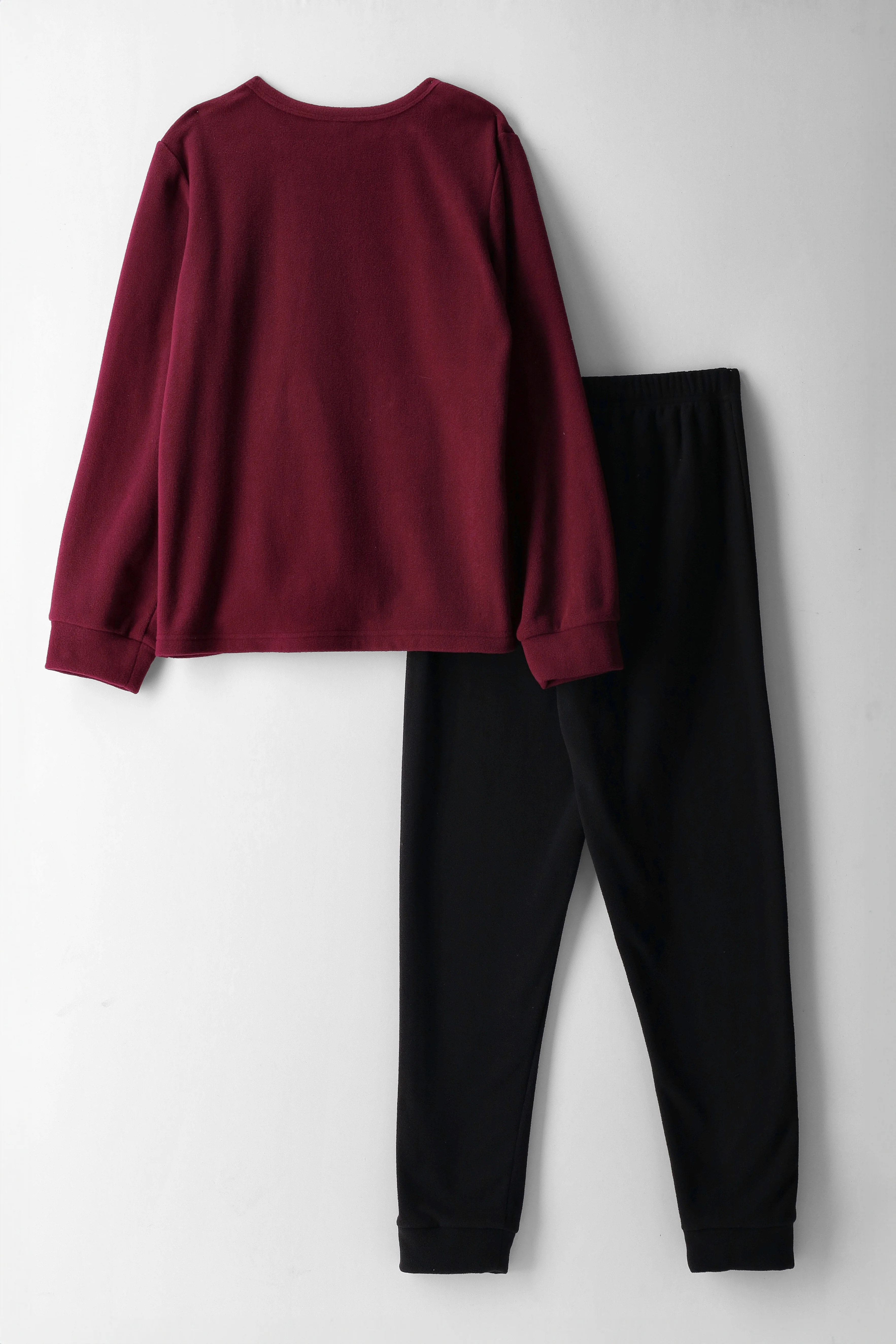 Boys Penguin Sleep Set - Burgundy - Image 2