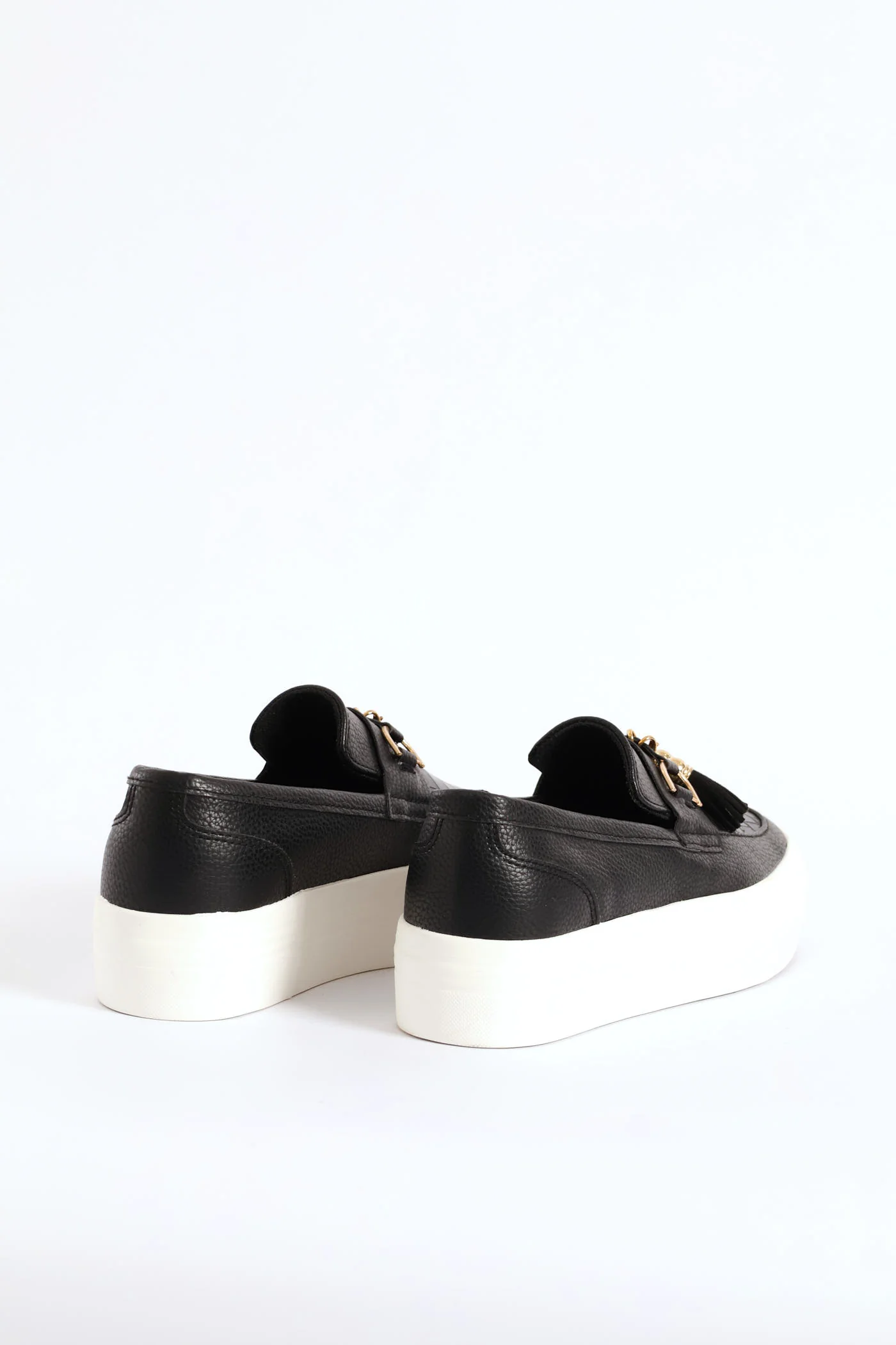 Penny Mock Slip On Sneaker With Detachable Tassels - Black - Image 6