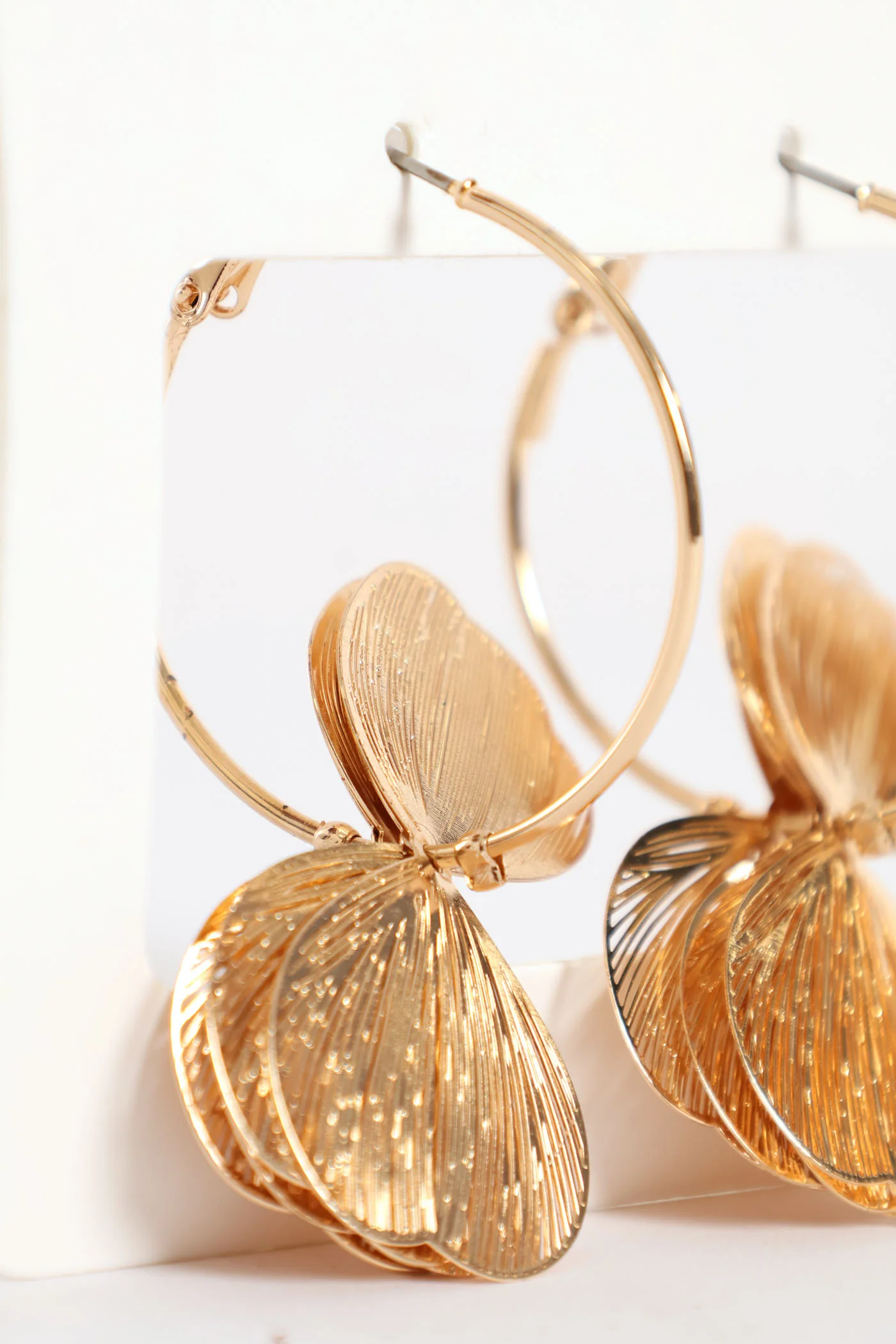 Petal Hoops - Gold - Image 2