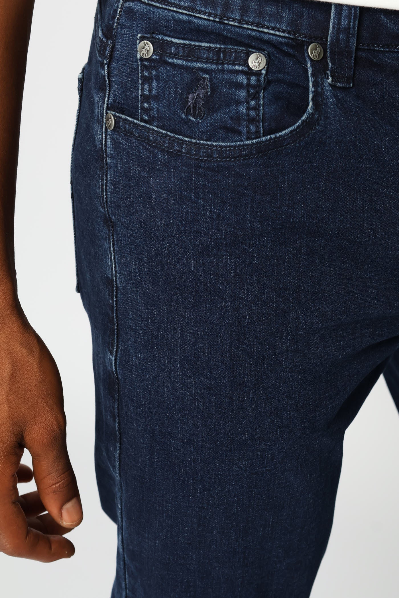 Peter Slim Leg Denim - Blue/Black - Image 5