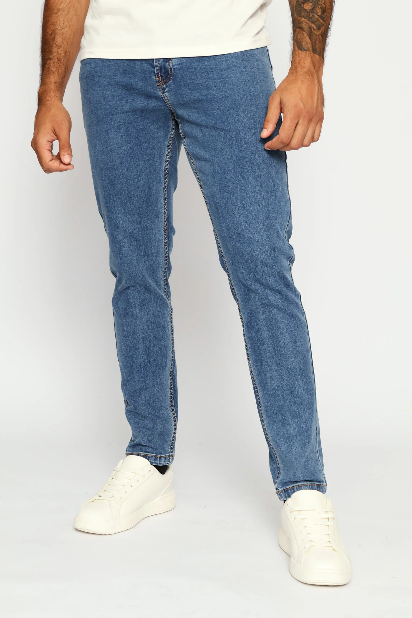 Peter Slim Leg Denim - Stonewash - Image 3