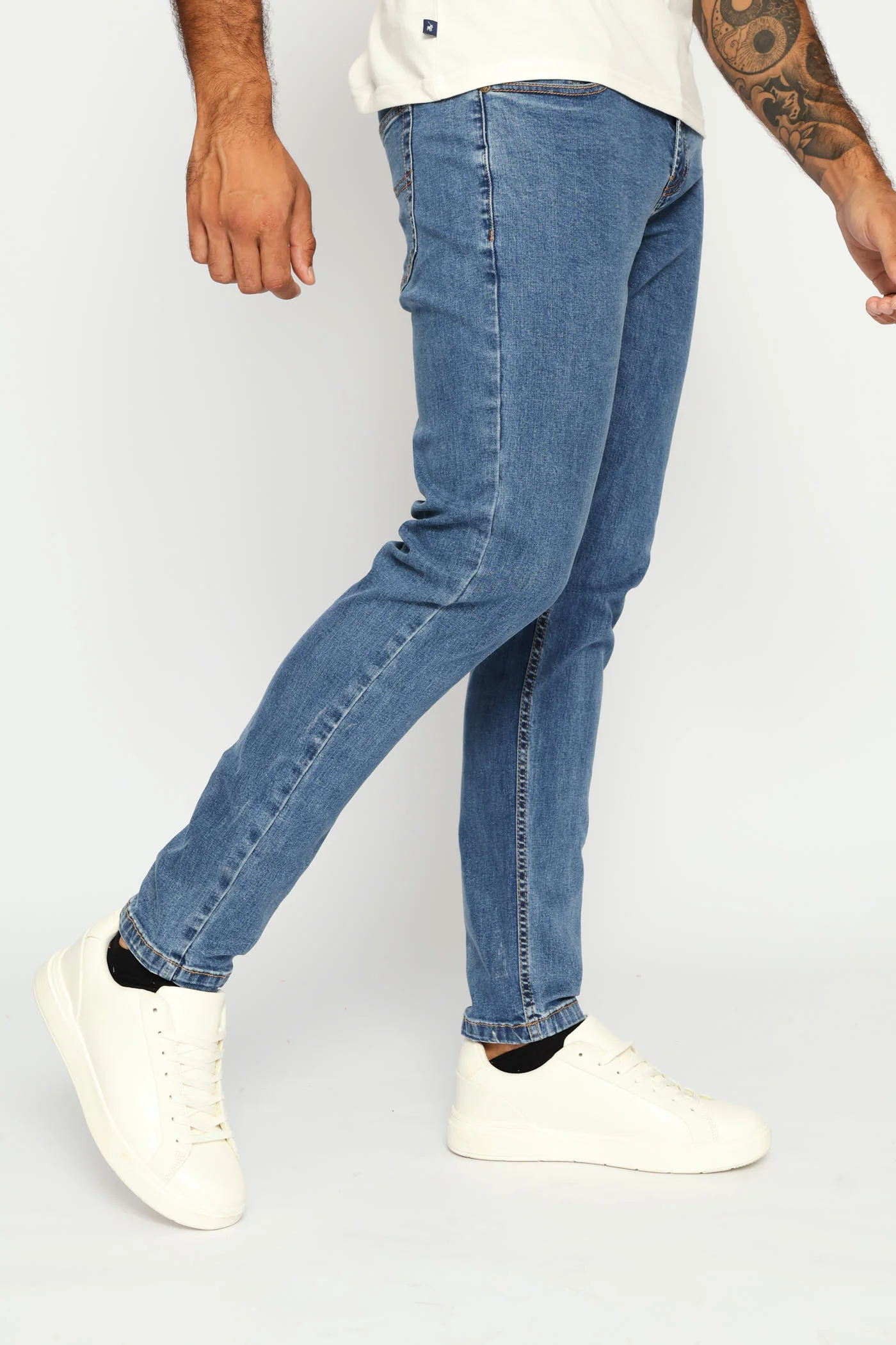 Peter Slim Leg Denim - Stonewash - Image 4