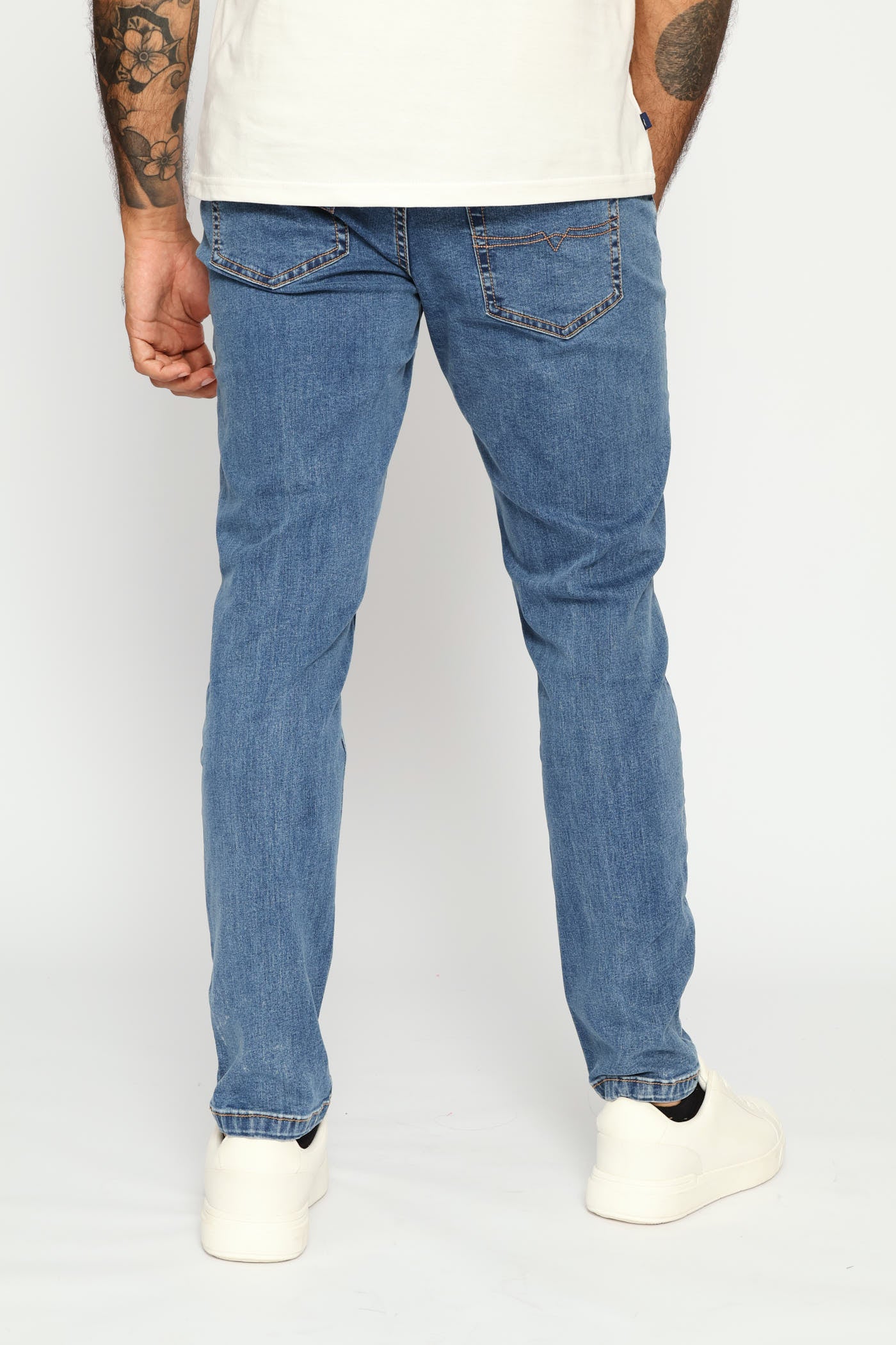 Peter Slim Leg Denim - Stonewash - Image 5