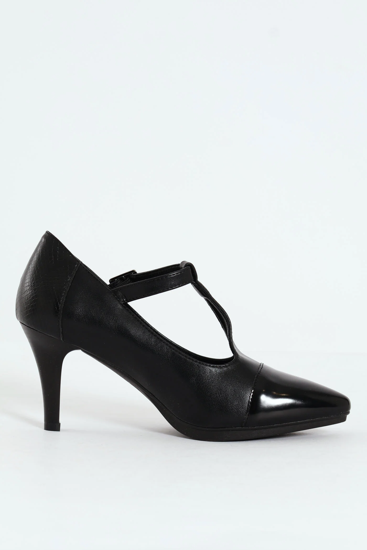 Phoenix Mary Jane T-Strap Heel - Black - Image 10