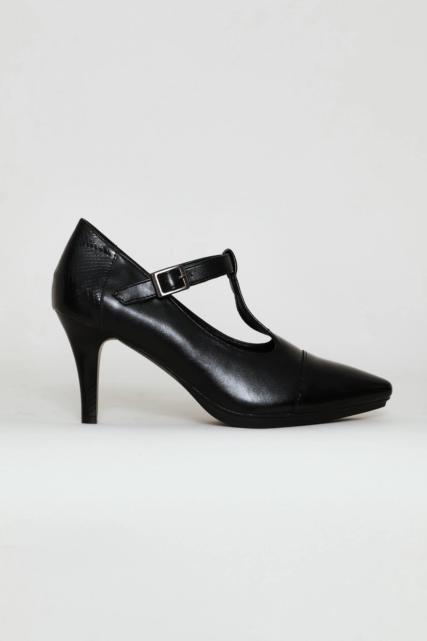 Phoenix Mary Jane T-Strap Heel - Black - Image 3