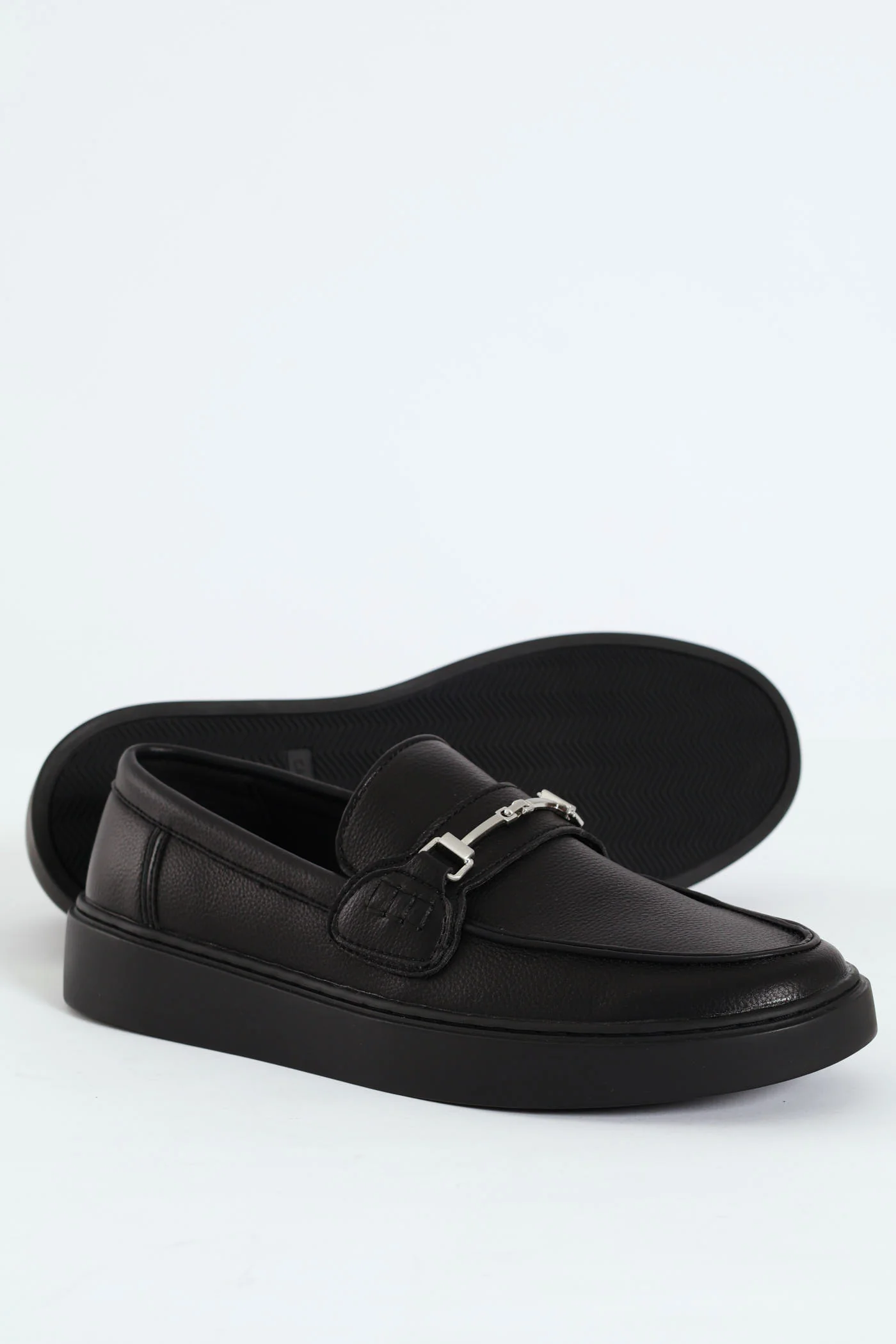 Pieza Metal Trim Slip On Loafer - Black - Image 4