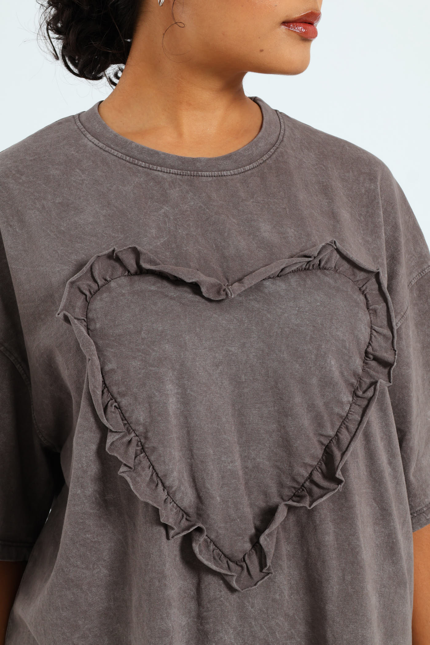 Pigment Heart Tee - Charcoal - Image 2