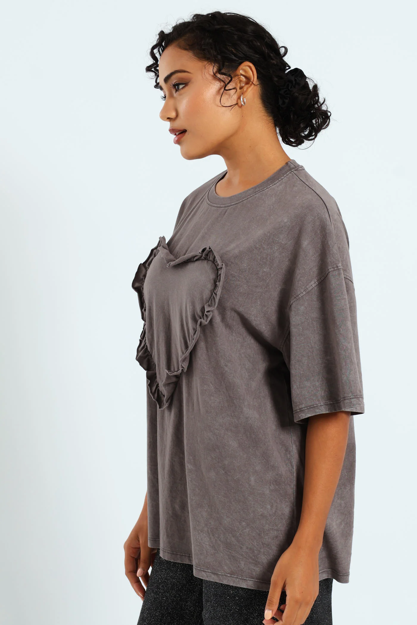 Pigment Heart Tee - Charcoal - Image 3
