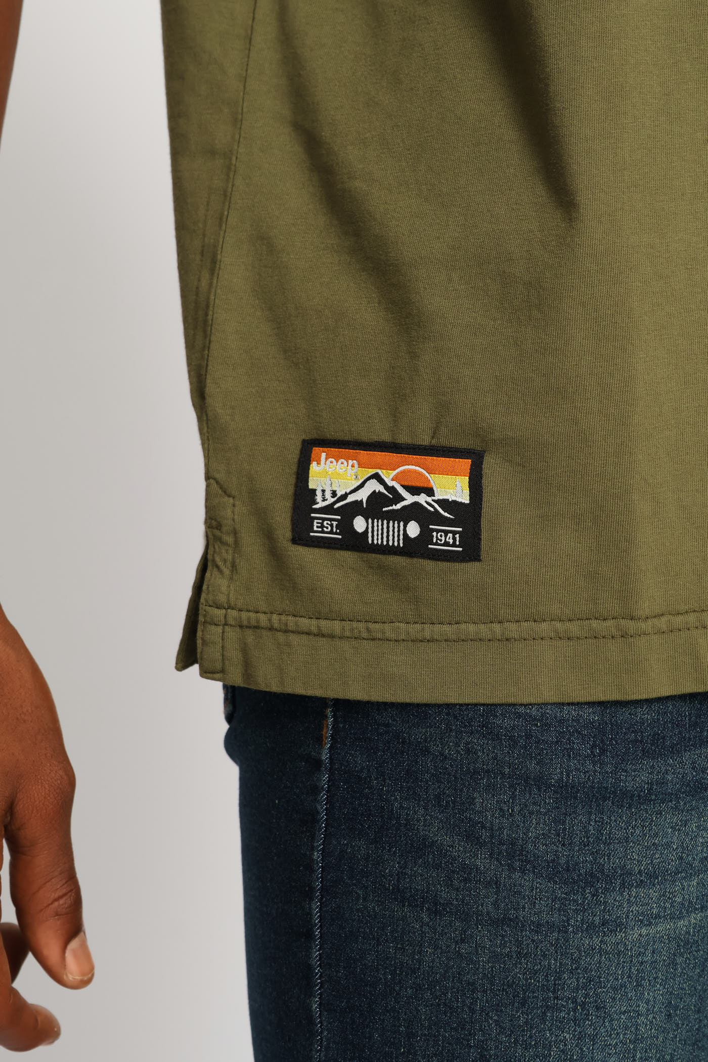 Pigment Wash Basic Polo Golfer - Olive - Image 4