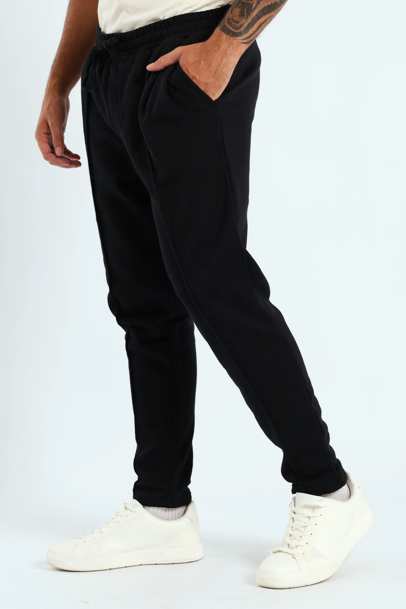 Pin Tuck Jogger - Black - Image 2