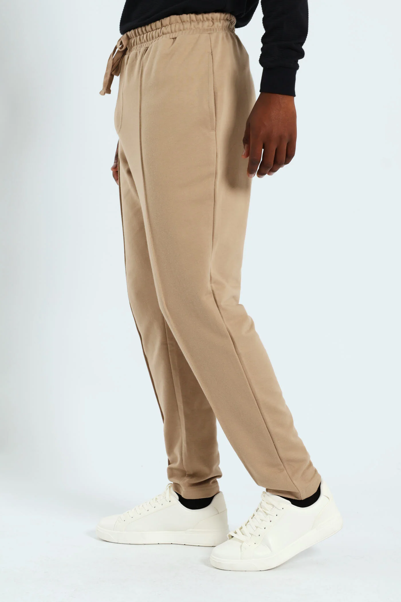 Pin Tuck Jogger - Taupe - Image 2