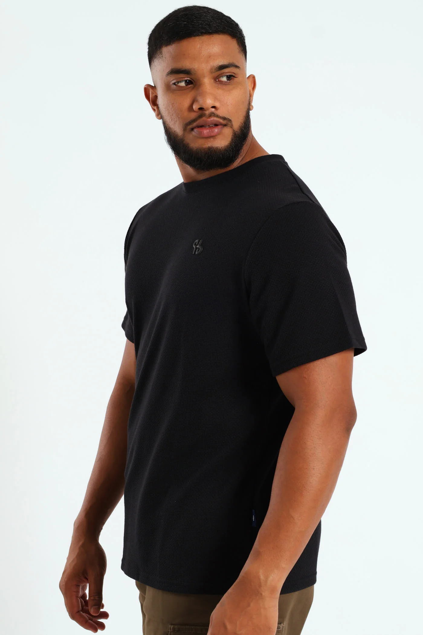 Pineapple Surf Int Crew Tee - Black - Image 2