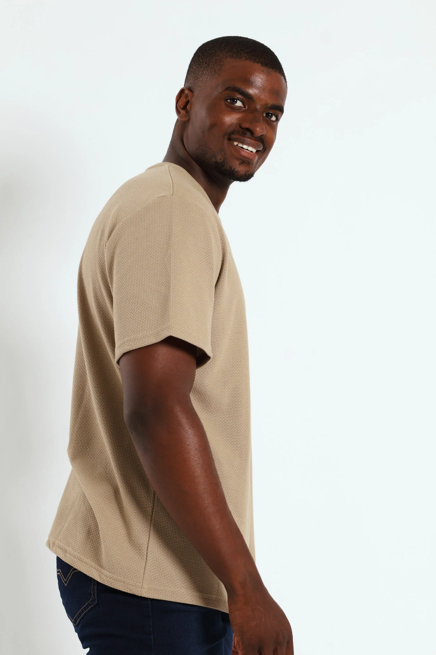 Pineapple Surf Int Crew Tee - Light Stone - Image 3
