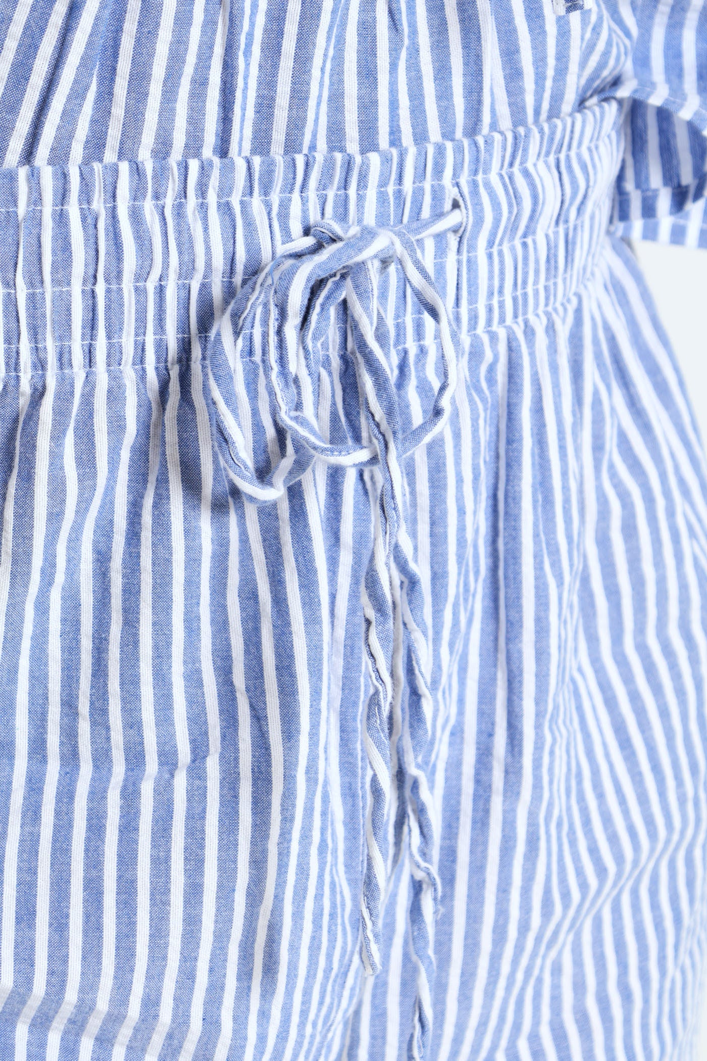 Pinstripe Relaxed Pants - Light Blue - Image 5