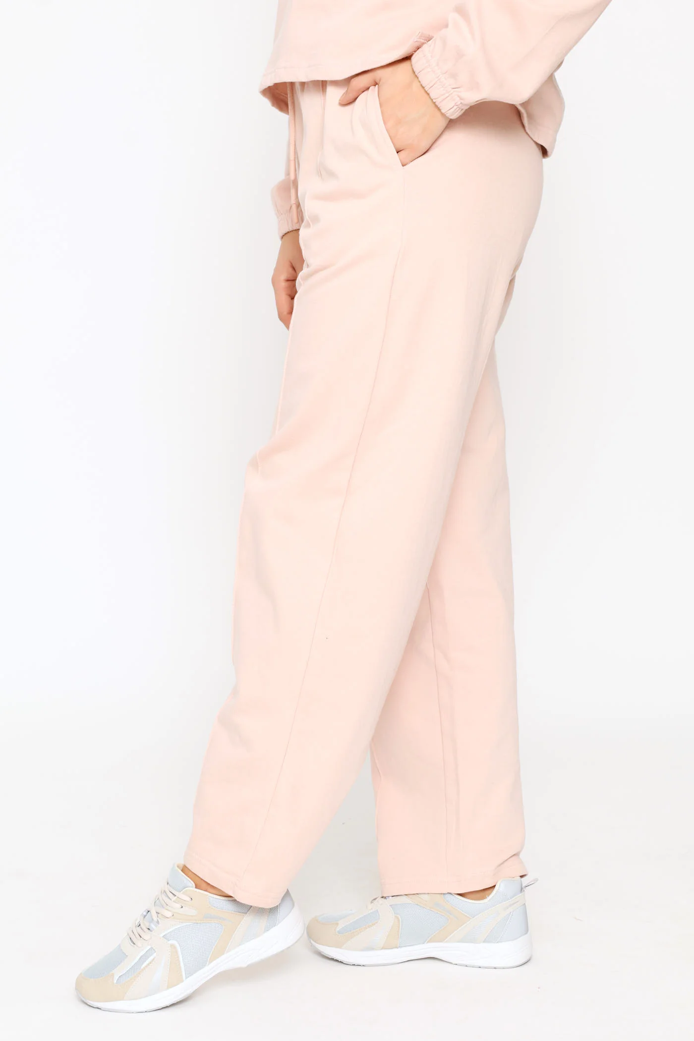 Pintuck Jogger - Light Pink - Image 2