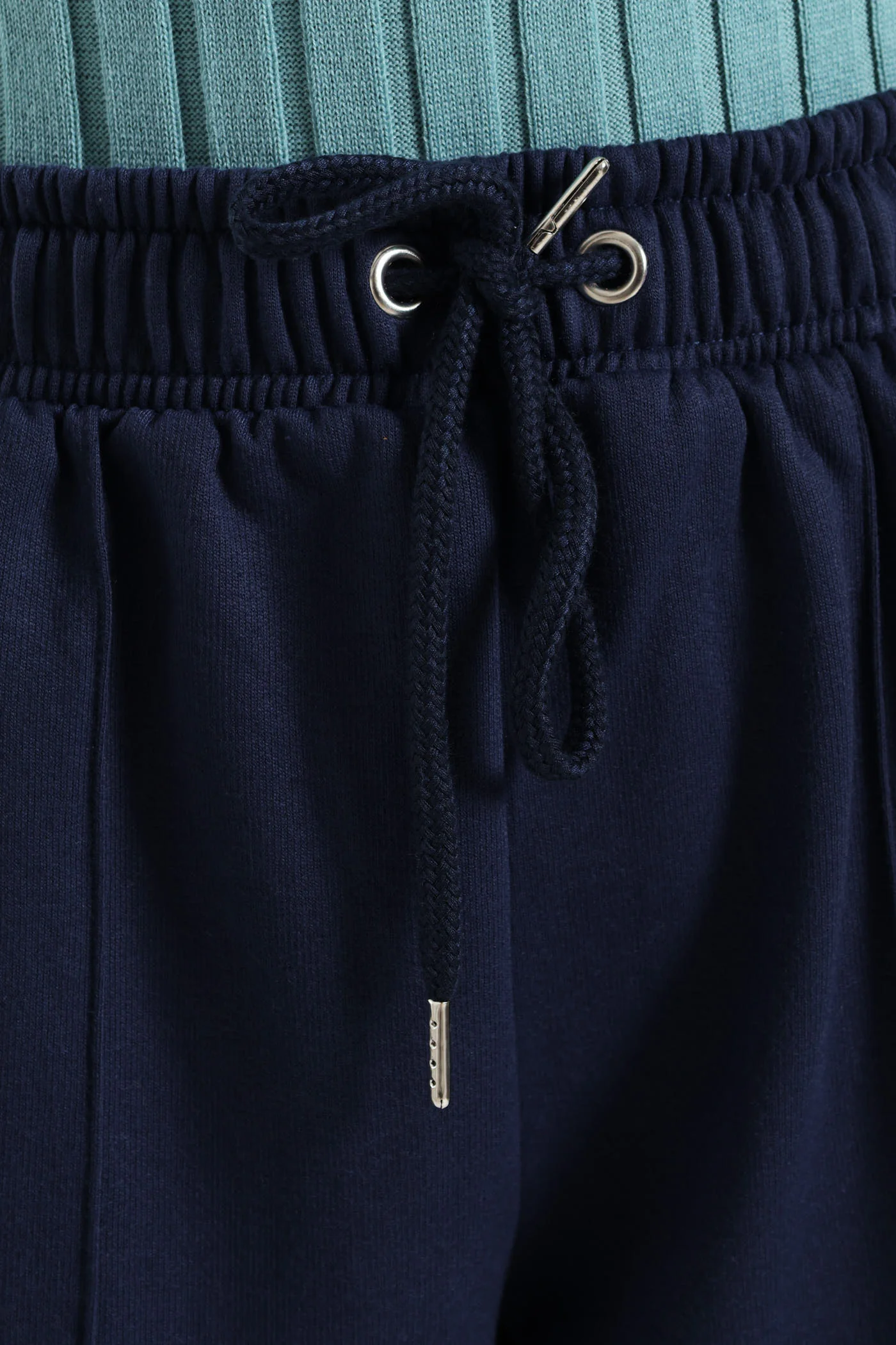 Pintuck Wideleg Jogger - French Navy - Image 4