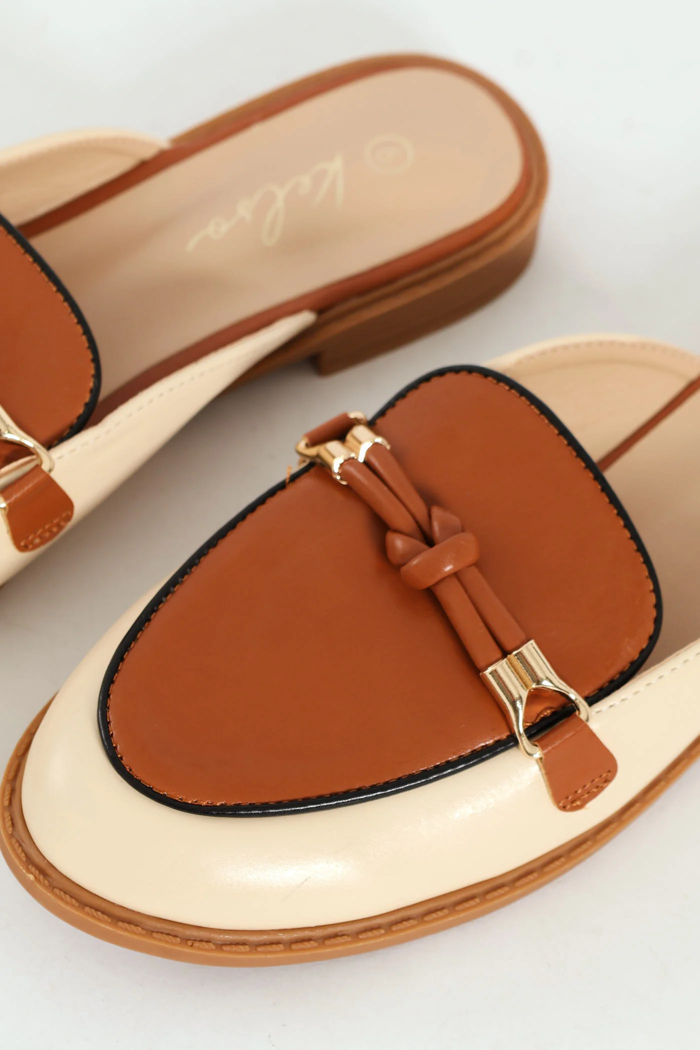 Piped Push In Loafer Rope Trim - Beige - Image 2