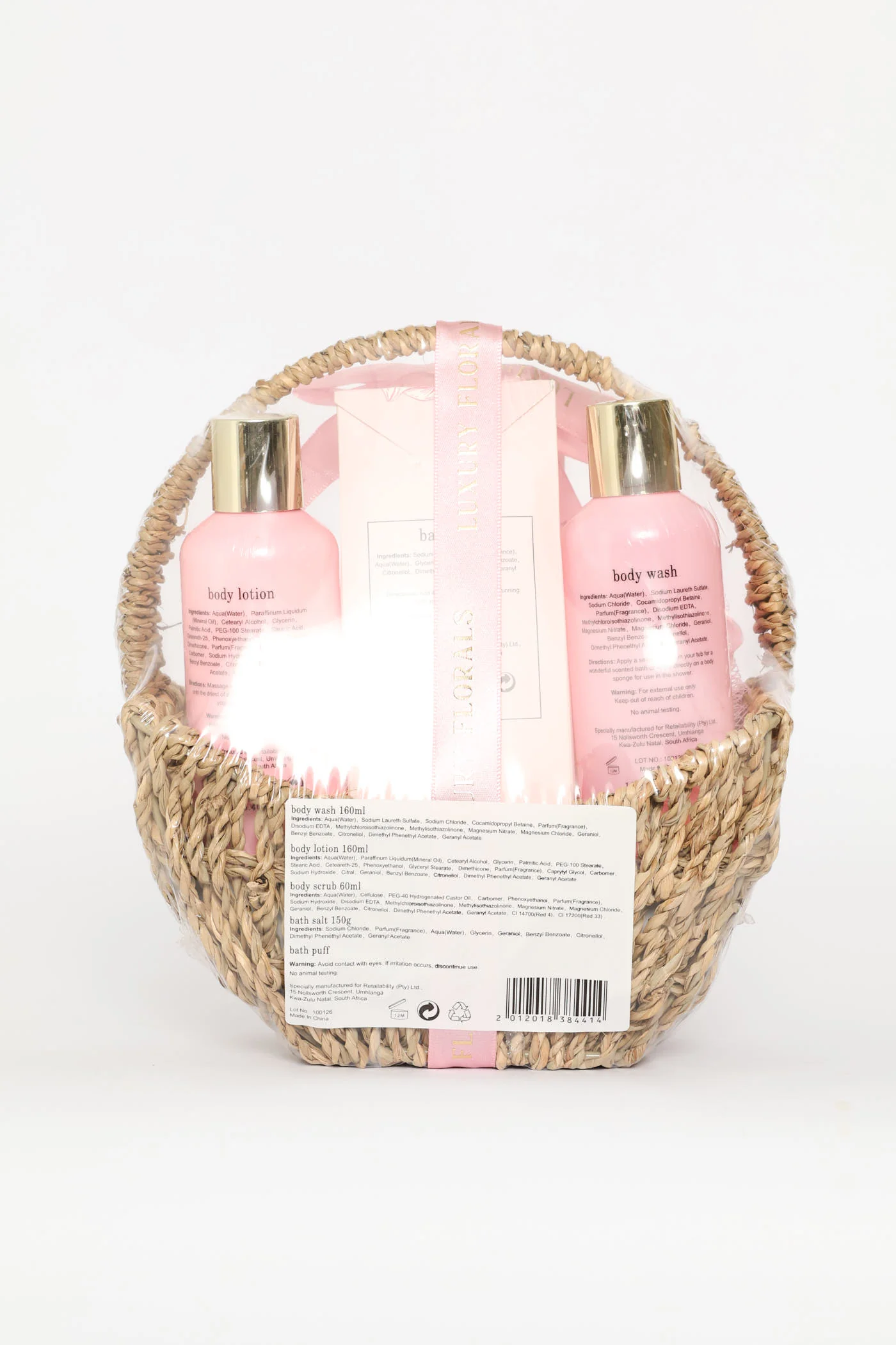 ROSE & BERRIES STRAW BASKET - Image 2