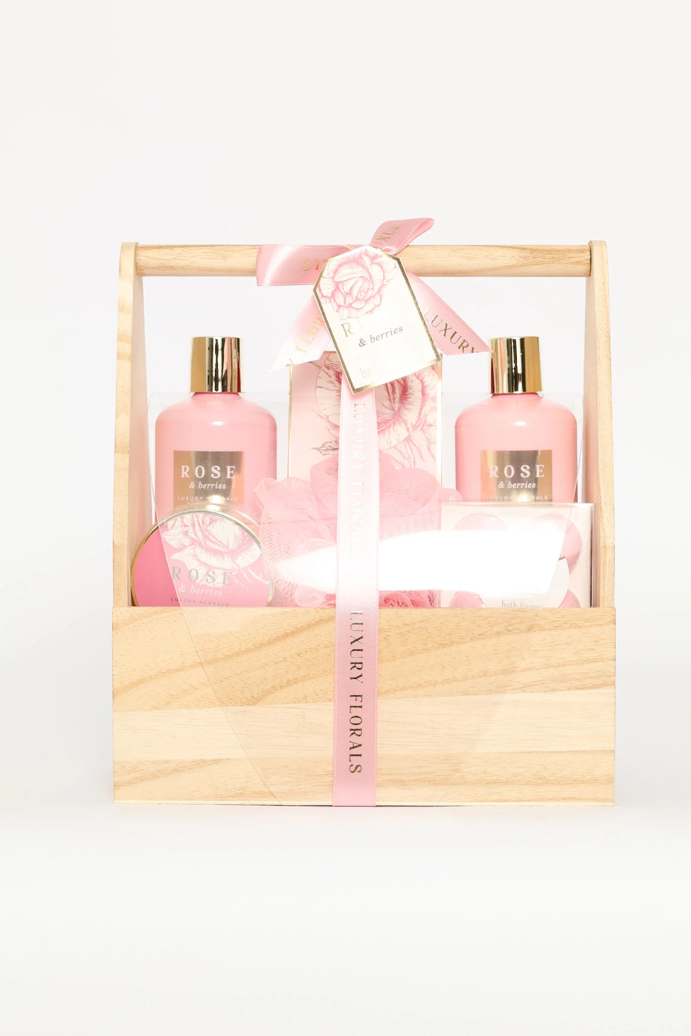 ROSE & BERRIES WOODEN CRATE - Image 3
