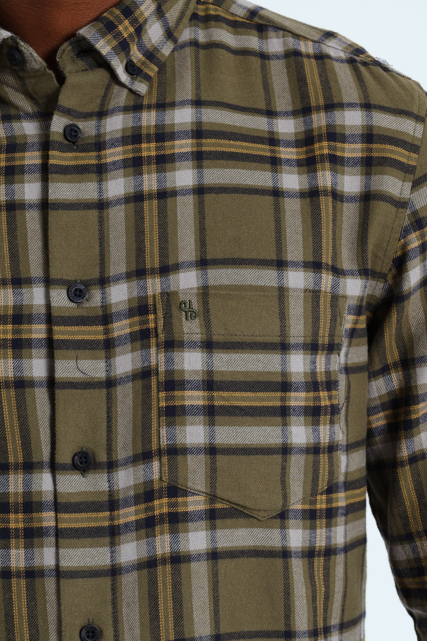 Plaid Shirt - Fatigue/Navy - Image 2