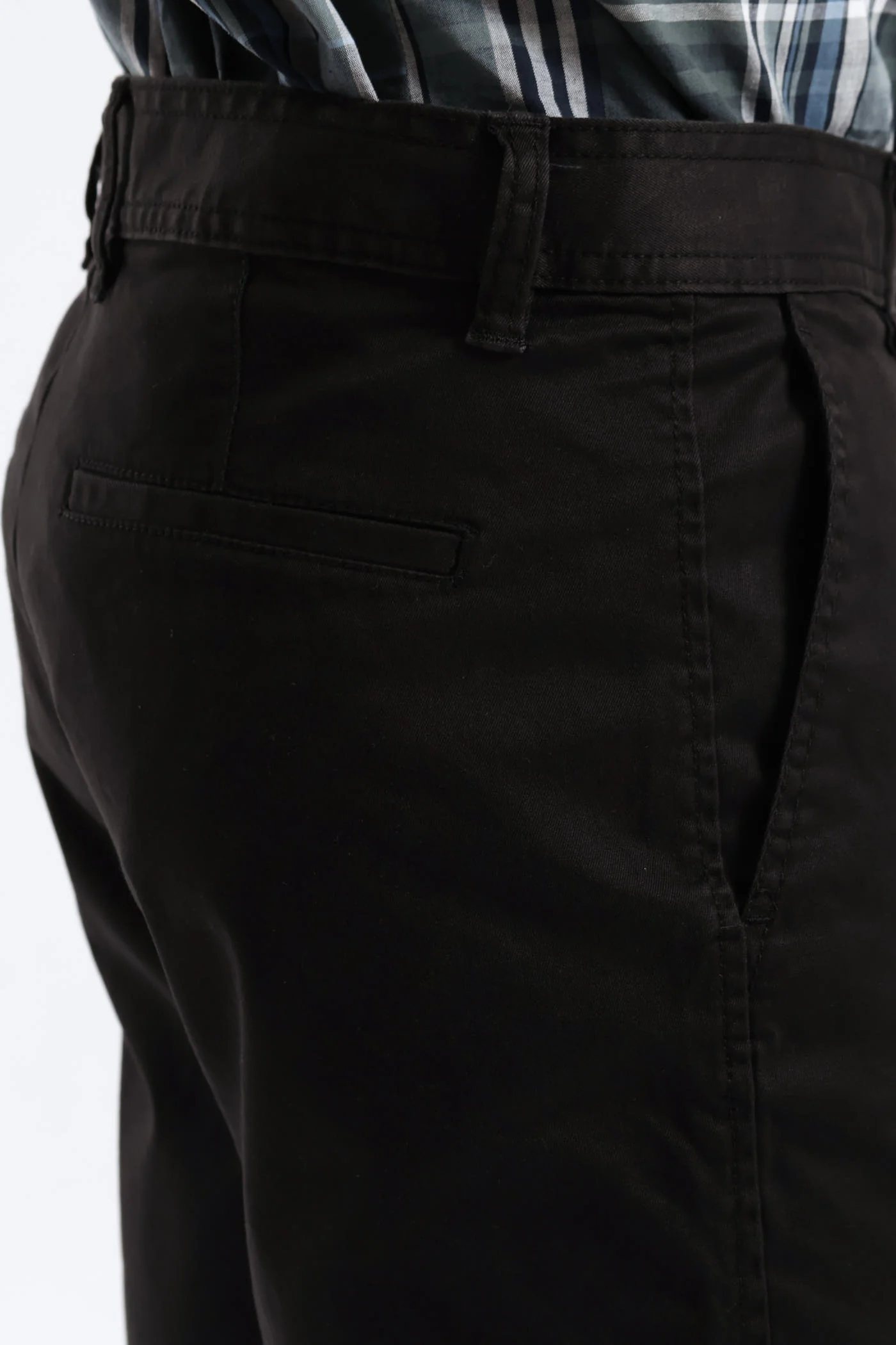 Plain Chino Short - Black - Image 5