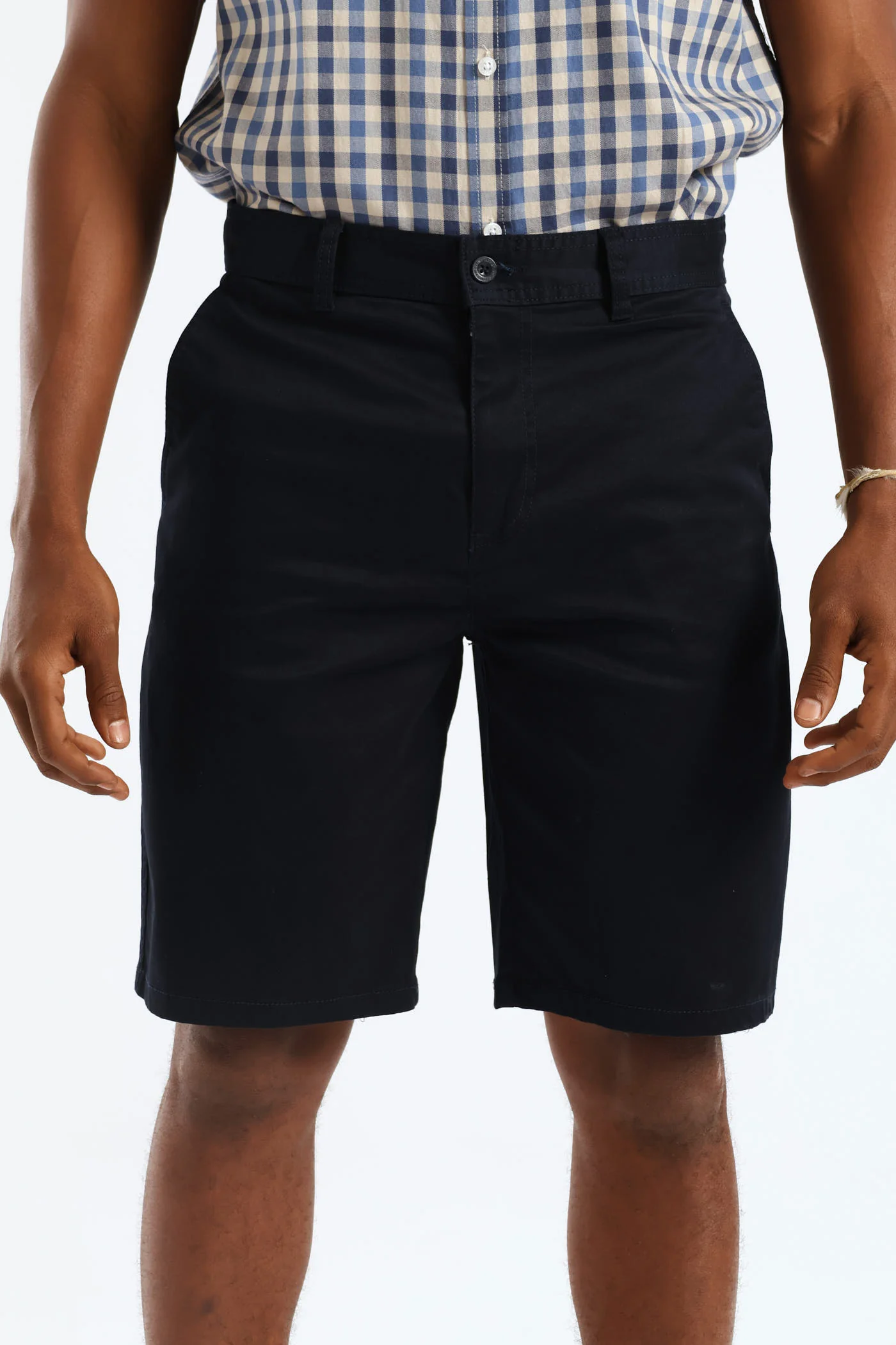 Plain Chino Short - Navy - Image 3