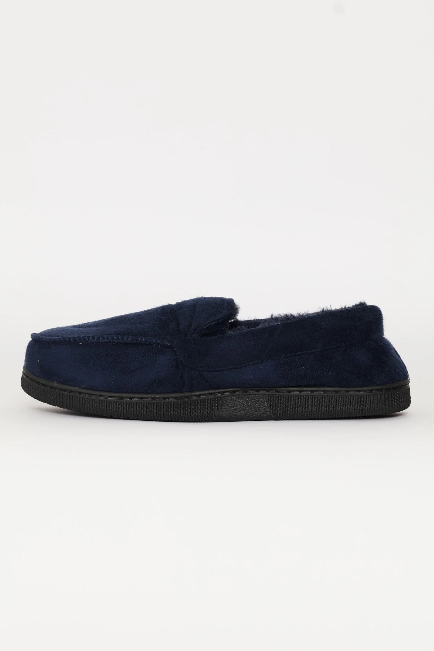 Plain Closed Back Slipper - Navy - Image 3
