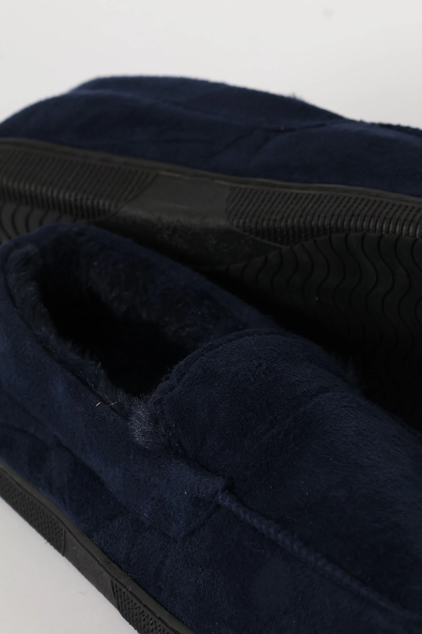 Plain Closed Back Slipper - Navy - Image 4