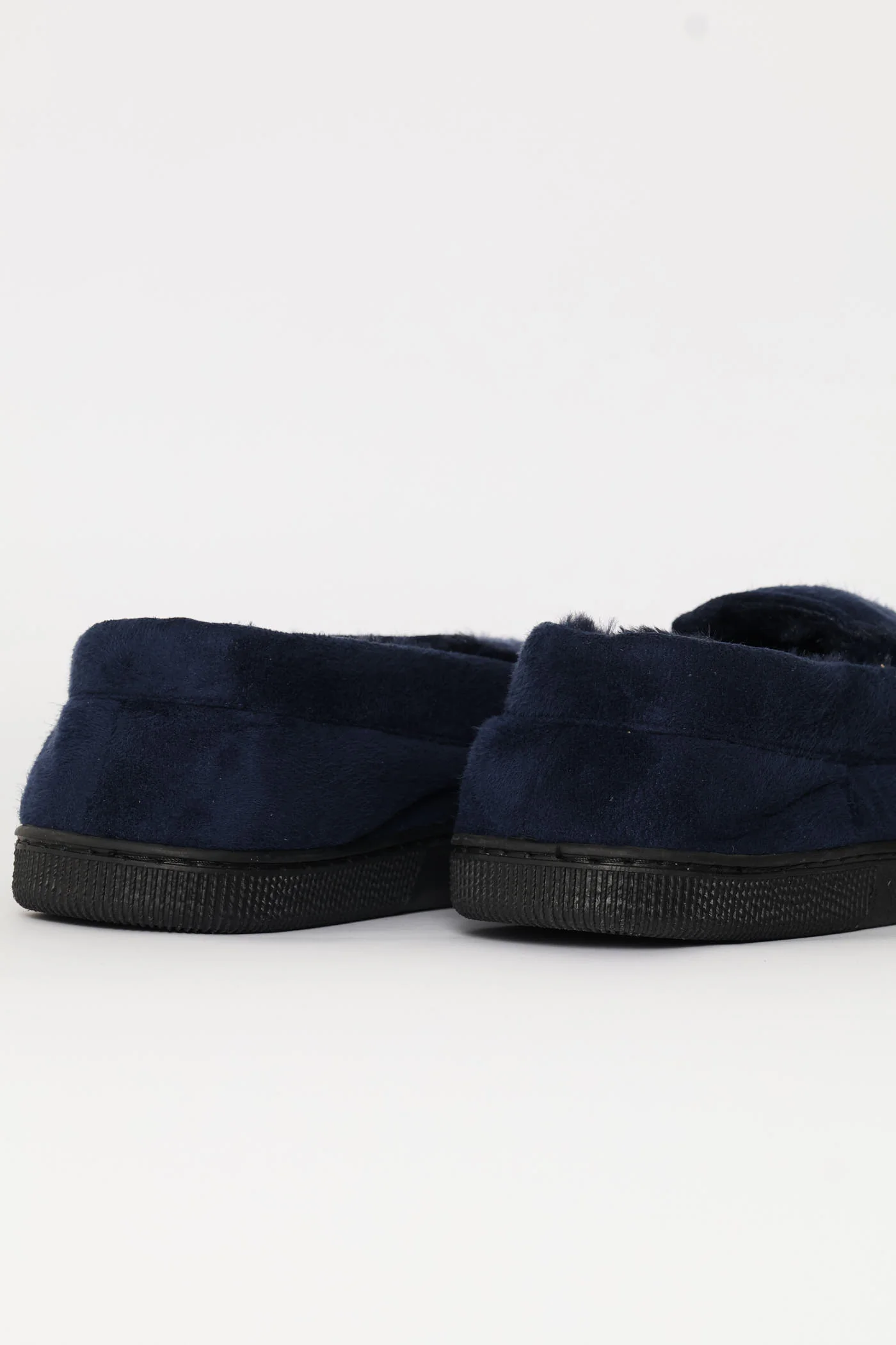 Plain Closed Back Slipper - Navy - Image 6