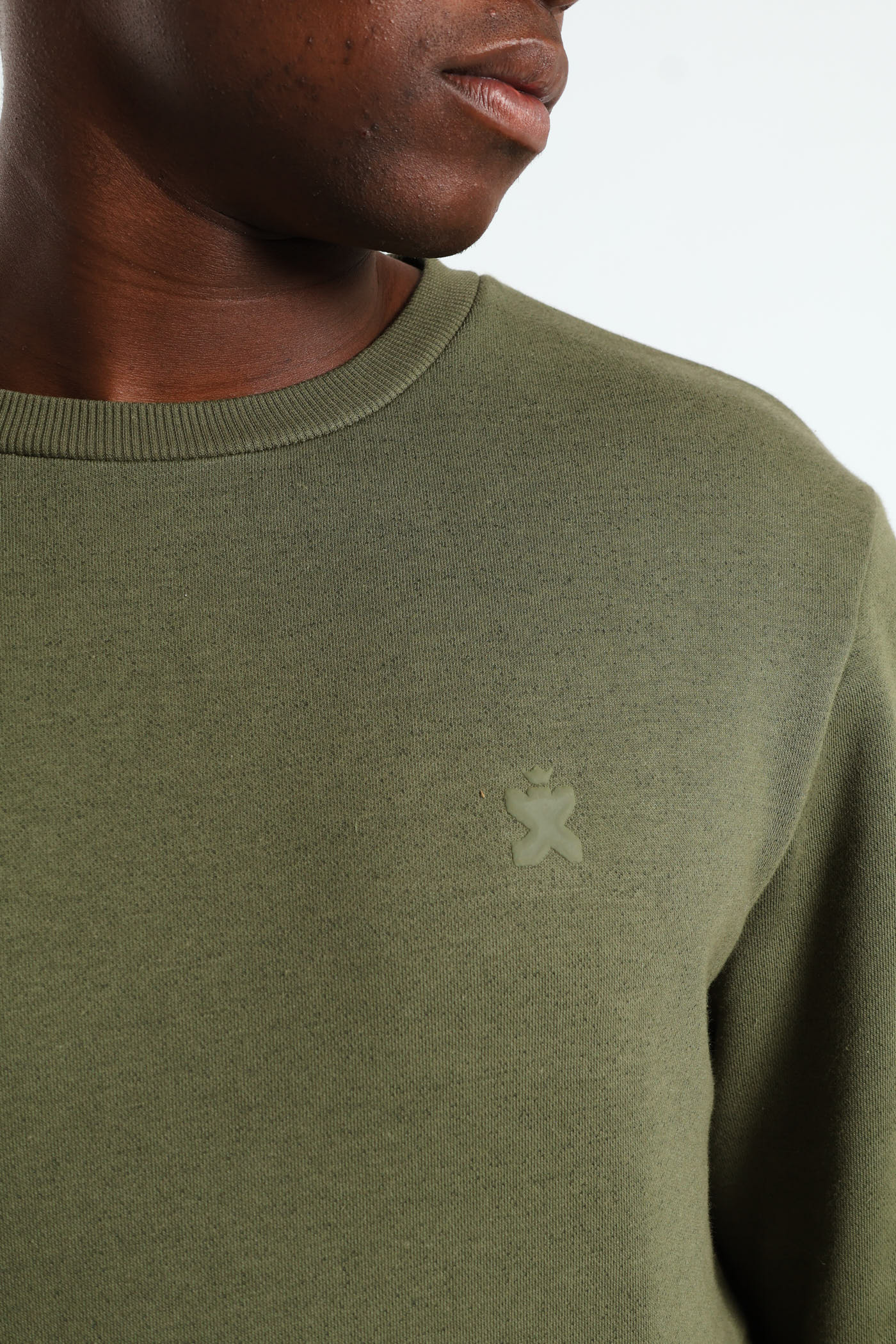 Plain Crew Fleece Top - Light Fatigue - Image 4