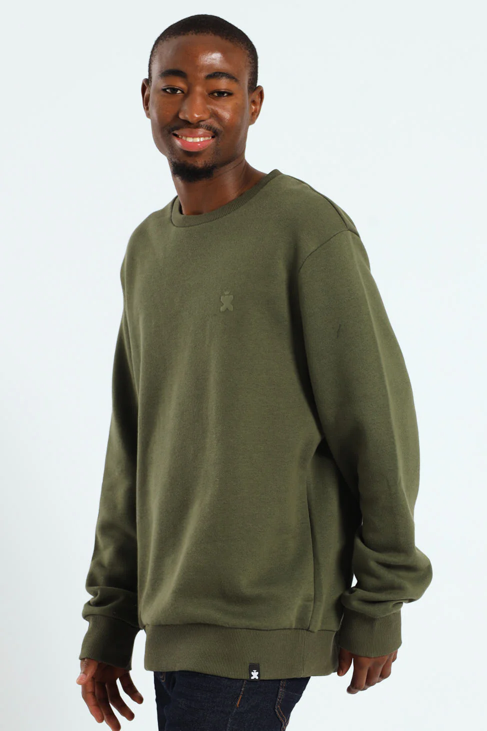 Plain Crew Fleece Top - Light Fatigue - Image 2
