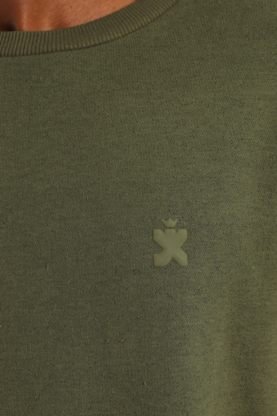 Plain Crew Fleece Top - Light Fatigue - Image 4