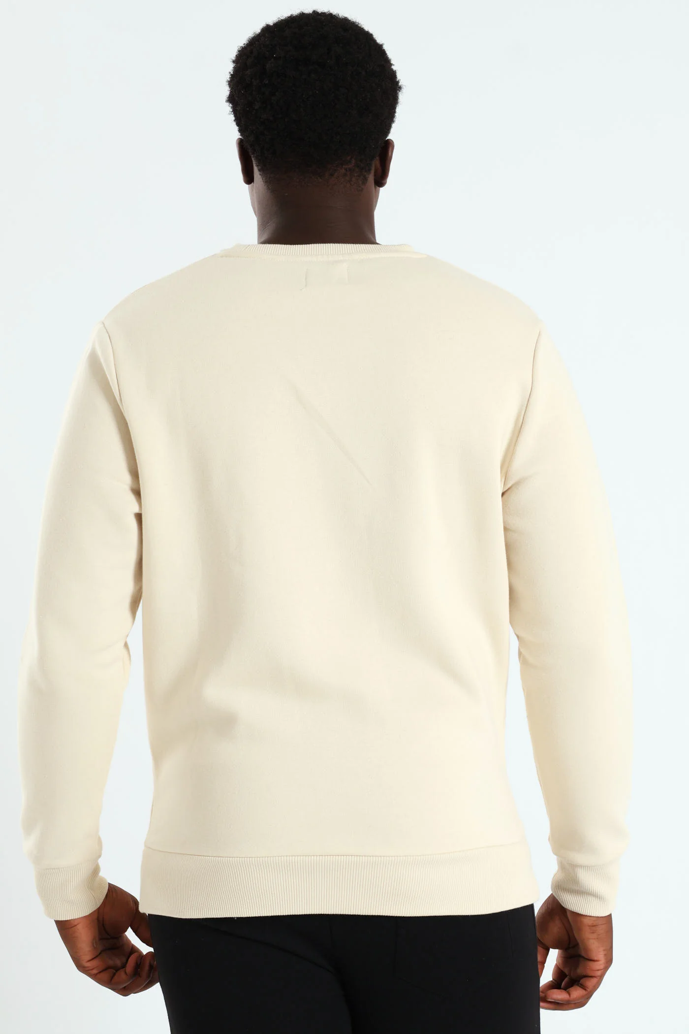 Plain Crew Fleece Top - Light Stone - Image 3