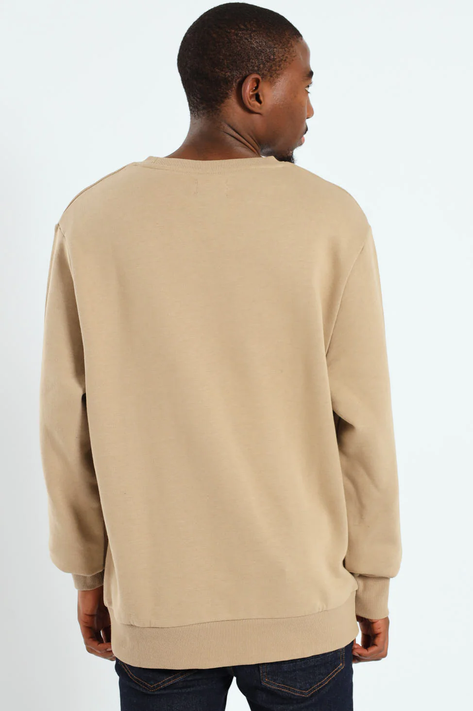 Plain Crew Fleece Top - Taupe - Image 3