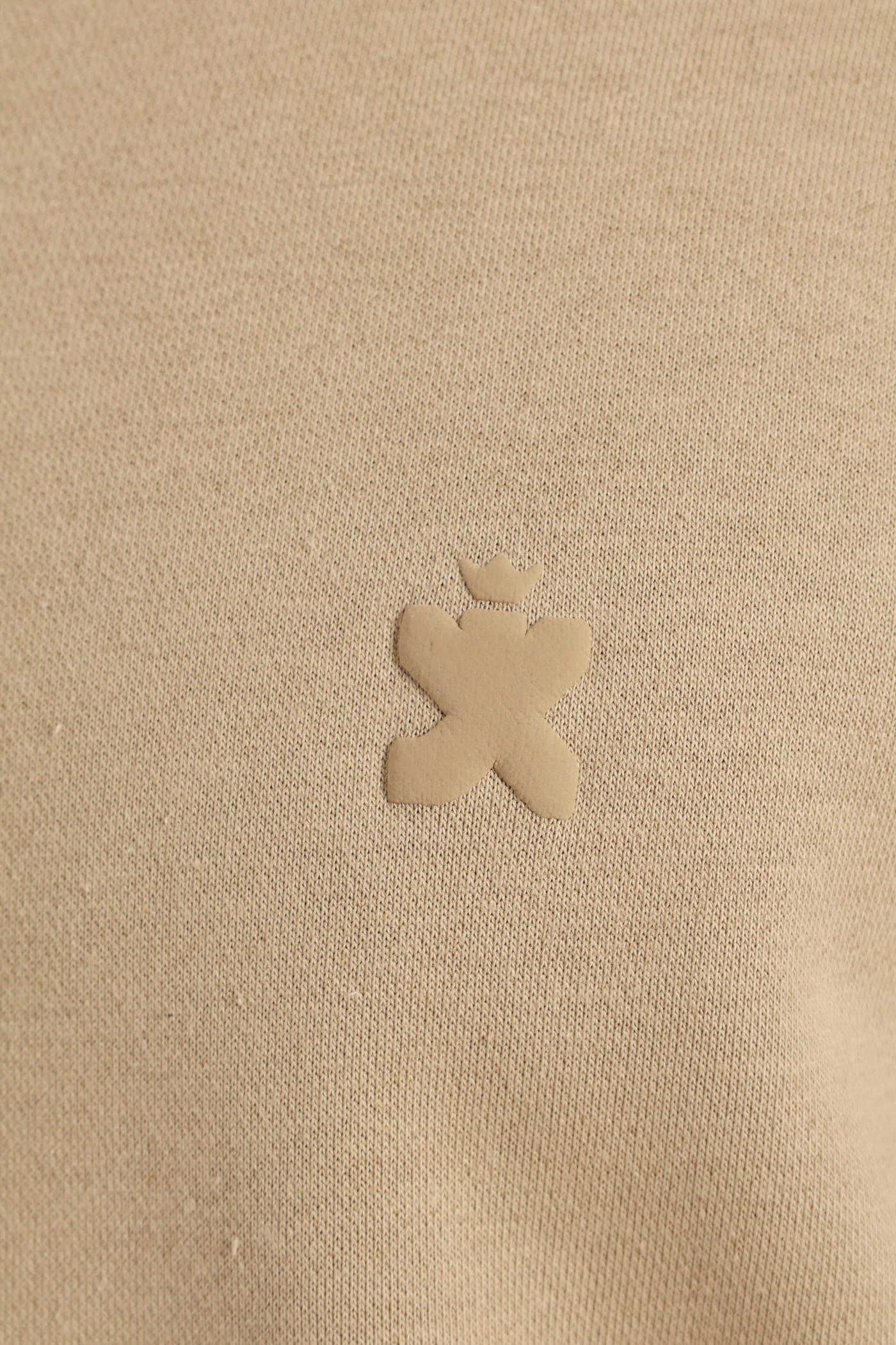Plain Crew Fleece Track Top - Taupe - Image 2