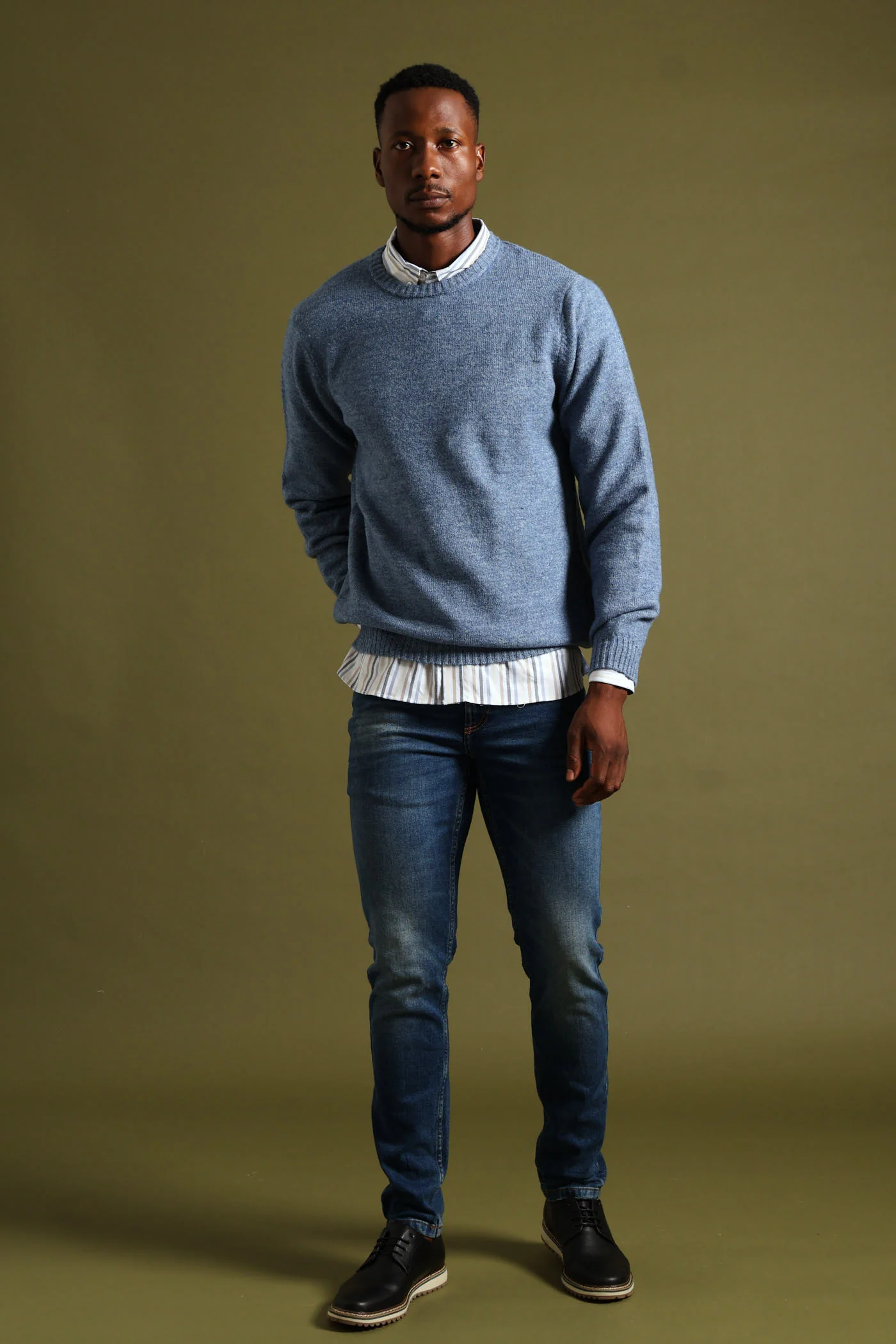 Plain Crew Knitwear - Blue - Image 2