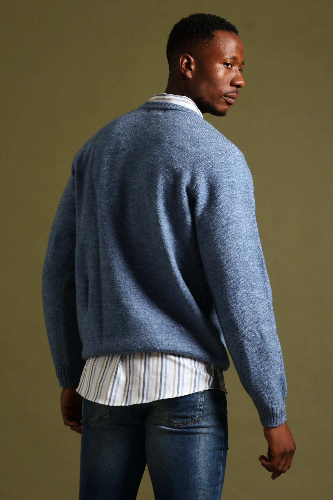 Plain Crew Knitwear - Blue - Image 3