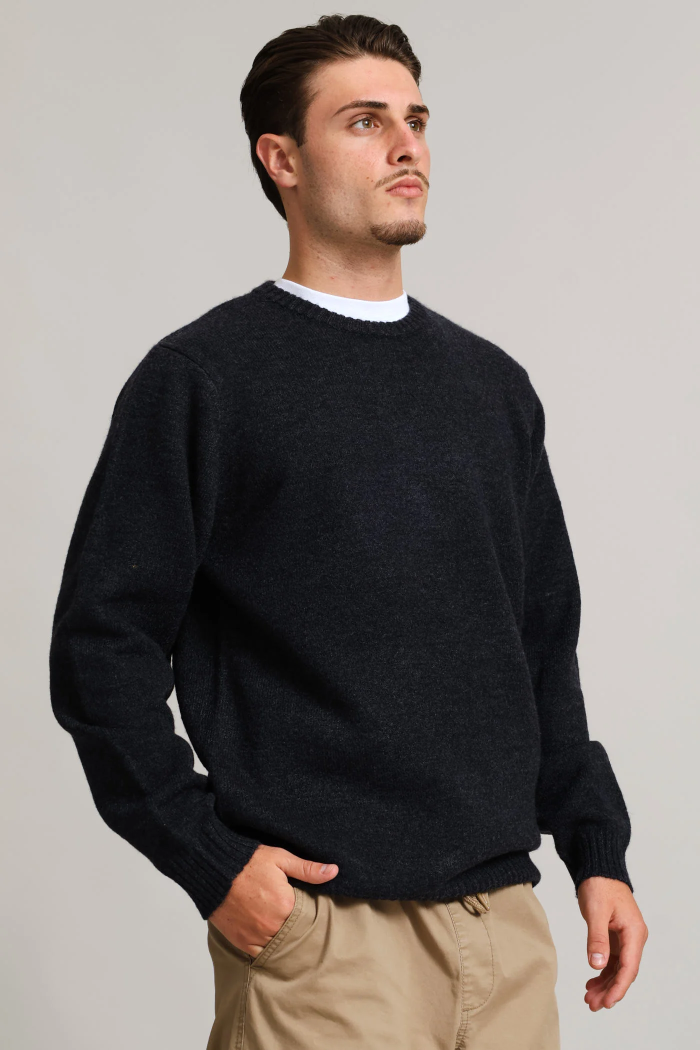 Plain Crew Knitwear - Navy - Image 2