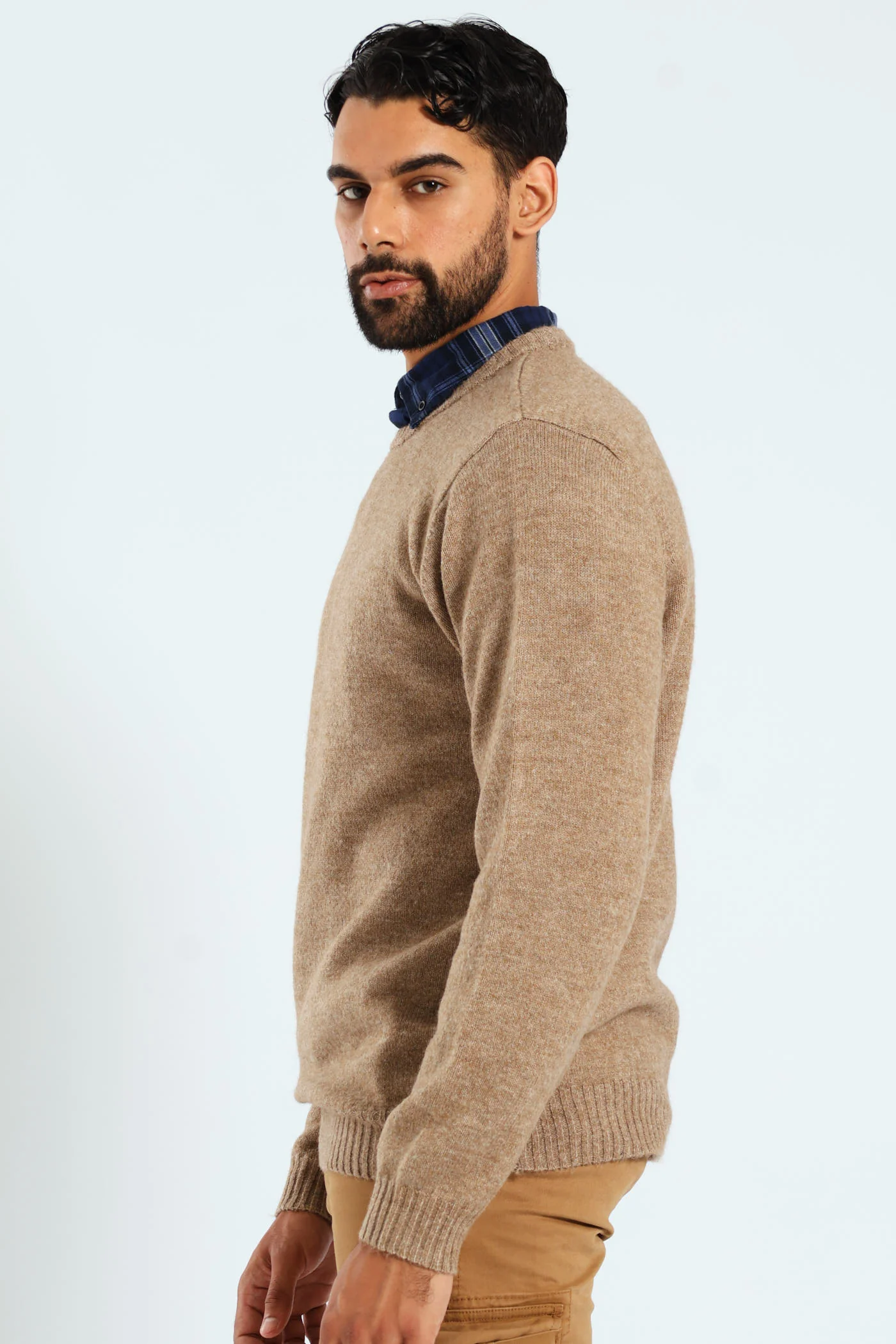 Plain Crew Knitwear - Taupe - Image 2