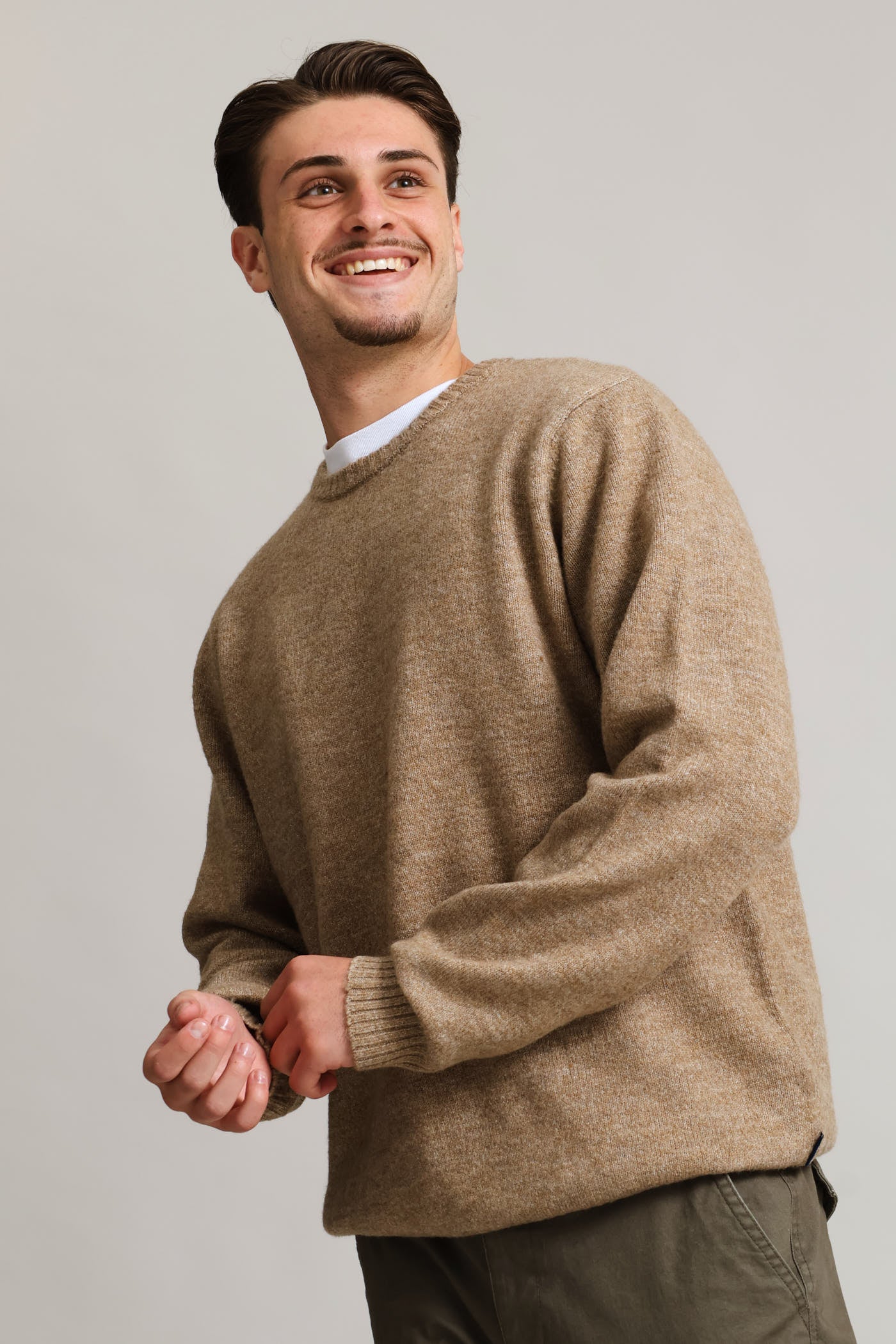 Plain Crew Knitwear - Taupe - Image 3