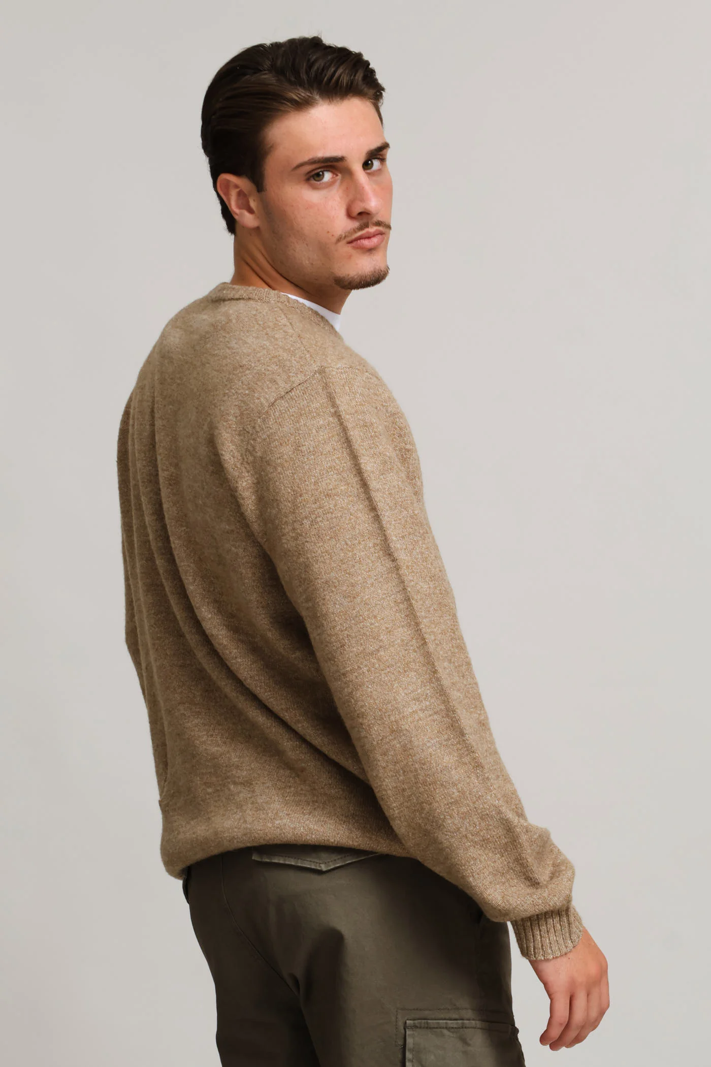 Plain Crew Knitwear - Taupe - Image 4