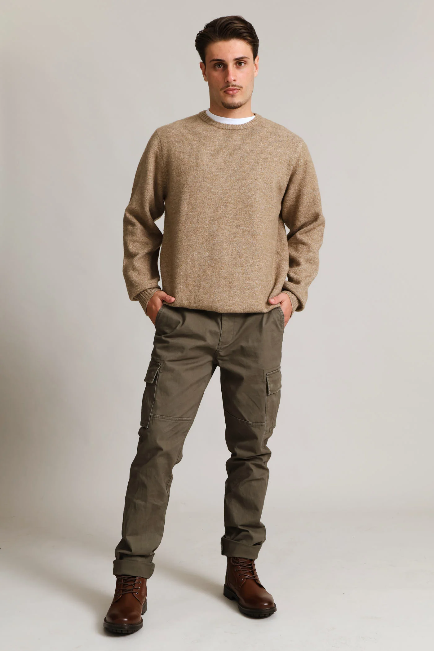 Plain Crew Knitwear - Taupe - Image 5