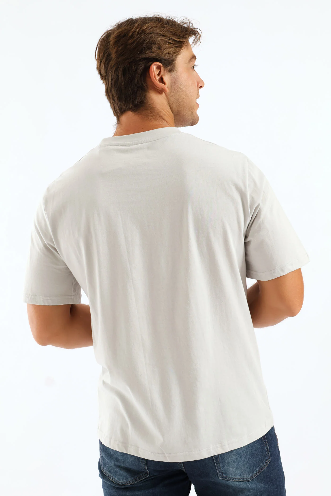 Plain Crew Tee - Cement - Image 4
