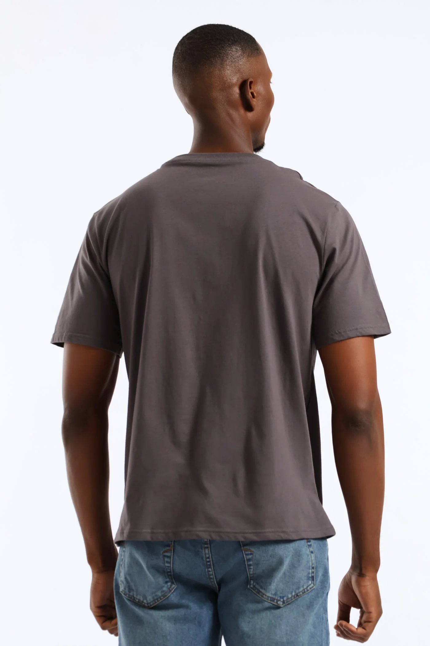 Plain Crew Tee - Charcoal - Image 4
