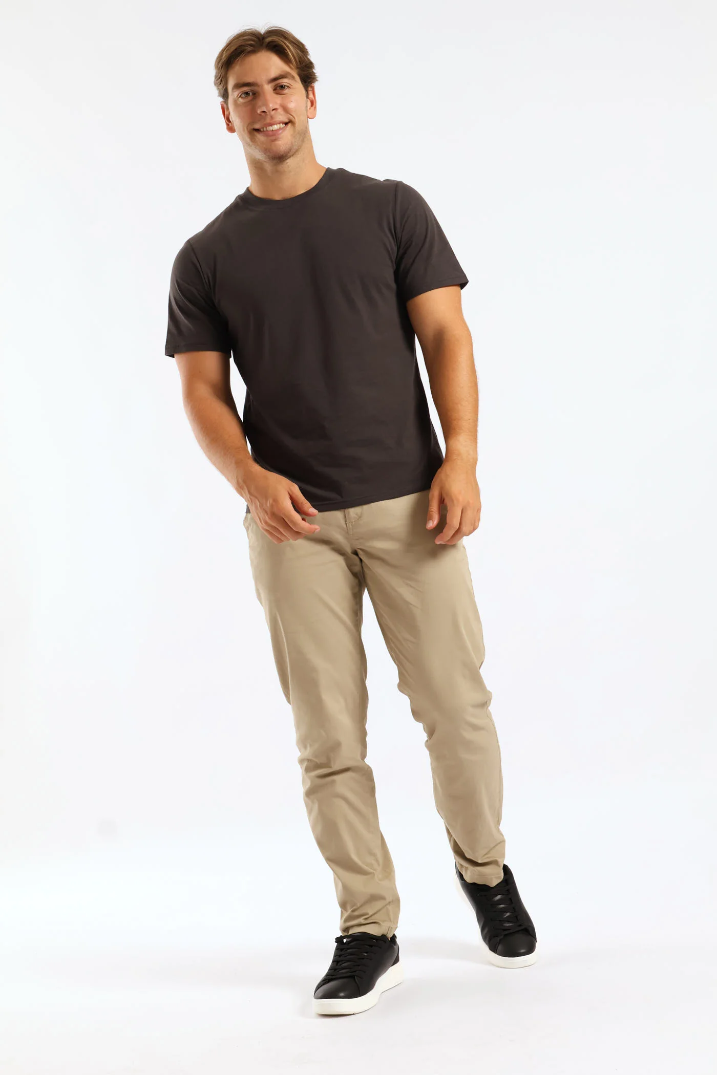 Plain Crew Tee - Charcoal - Image 4