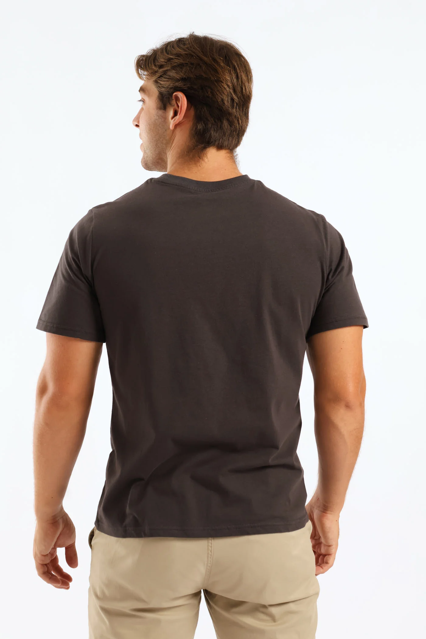 Plain Crew Tee - Charcoal - Image 5
